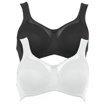Anita 2er Sparpack Komfort BH Clara 5459 Gr. 100G in 1xschwarz 1xweiß - 100G