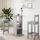 vidaXL Bartisch 60 x 60 x 102 cm Grau