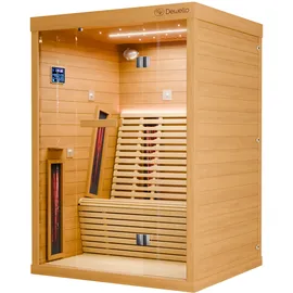 Dewello PALERMO 135x120 für 1-2 Personen aus Hemlockholz mit Vollspektrumstrahlern