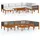 vidaXL Garten-Lounge-Set 8-tlg. cremefarbenes Holz Akazie