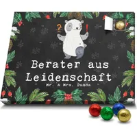 Mr. & Mrs. Panda Schoko Adventskalender Berater Leidenschaft - Schwarz - Geschenk, Arbeitskollege, Rente, Eröffnung, Ausbildung, Finanzberater, Beruf - Schwarz