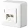 Metz CONNECT RJ45 Anschlussdose E-DAT C6 AP reinweiß
