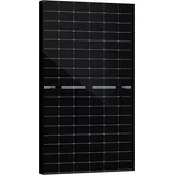 SAKETE Solarpanel 500W Bifazial (+100W), Solarmodul Doppelglas Full Black, N-Typ Photovoltaik Modul für Balkonkraftwerk, 500W PV Panel 1er