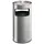 Proregal Kombiascher mit Kantenschutz 37,3 Liter, HxBxT 70 x 32 x 32 cm Edelstahl Aschereinsatz Edelstahl