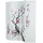Homestyle4u Paravent Weiß Holz Shoji Reispapier Kirschblüten Shoji