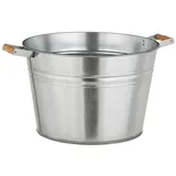 Dehner Pflanzkübel Ø 36 x 25 cm Silber
