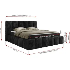 MKS Meble NIRA 200 x 200 cm H3 Grau