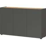 Germania Sideboard Adrano, 2231-549 grafit, navarra-eiche 120,0 x 34,0 x 76,0 cm