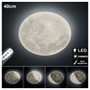 LED Deckenleuchte, Mond-Optik, dimmbar weiß, 40 cm, LUNAR