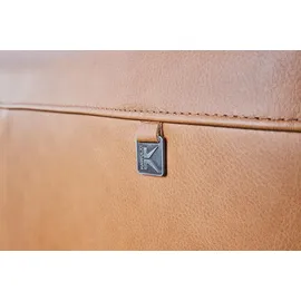 KAWOLA Couch Leder 3-Sitzer Braun