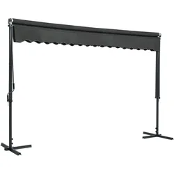 vidaXL Freistehende Markise 400x300 cm Anthrazit