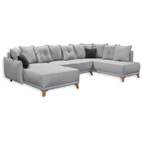 ed exciting design ED Lifestyle Pamplona Wohnlandschaft Anthrazit, Silber -