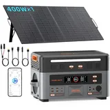 OSCAL 3600W Solargenerator PowerMax 3600PE mit 400W Solarpanel, 2016Wh LiFePO4 Akku Tragbare Powerstation, App & UPS, 14 Anschlüsse, Portable Power Station für Camping, Wohnmobile, Notstrom
