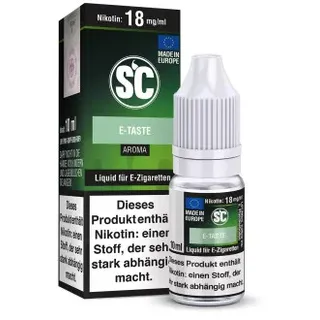 E-Taste Liquid by SC 12mg / 10ml