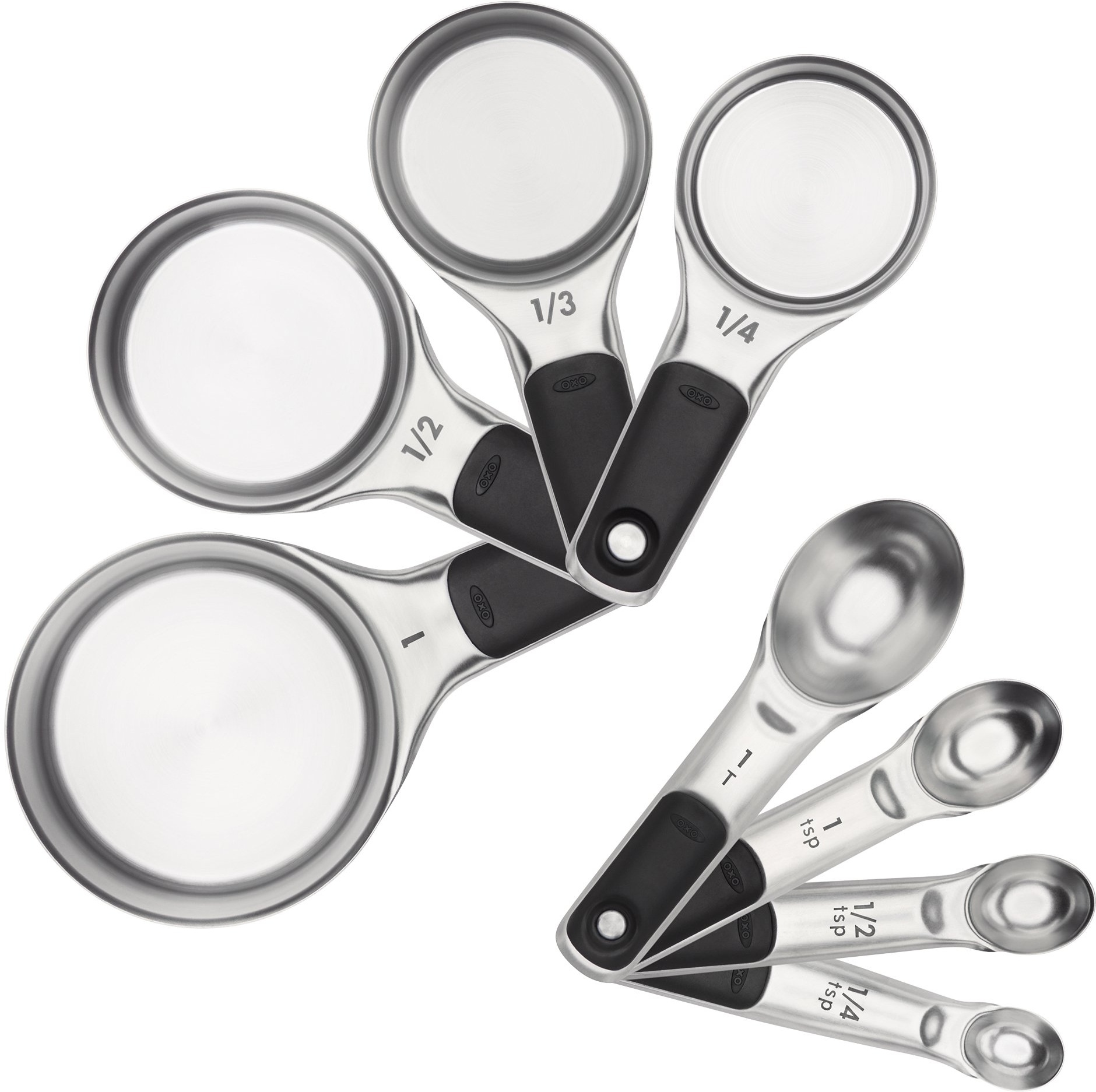 OXO Good Grips Measuring Cups and Spoons Set, Stainless Steel