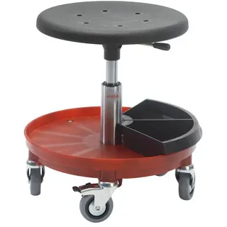 Roller stool sigma 400p with shock proof plastic base and polyurethane foam seat
