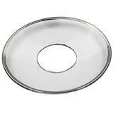 Wiedemann Kerzenmanschette Silberrand Transparent