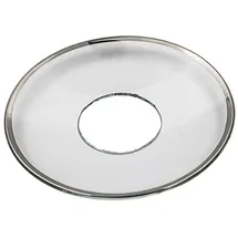 Wiedemann Kerzenmanschette Silberrand Transparent