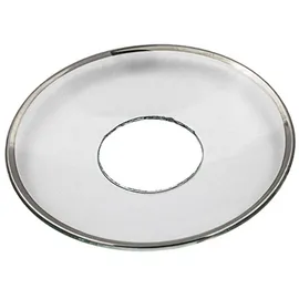 Wiedemann Kerzenmanschette Silberrand Transparent