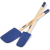 Zyliss E980208 Spatel-Set, 2-teilig, Akazienholz / Silikon, Braun /