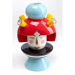 KARE DESIGN Deko-Vase Puppet Girl 36 cm Keramik Bunt