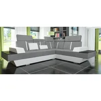 JV Möbel Designer Wohnlandschaft mit USB Couch Stoff Textil Leder, Patentiert