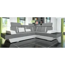 JV Möbel Designer Wohnlandschaft mit USB Couch Stoff Textil Leder, Patentiert
