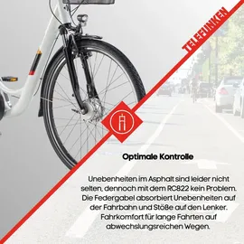 Telefunken Multitalent RC822 28 Zoll RH 48 cm weiß inkl. Fahrradkorb
