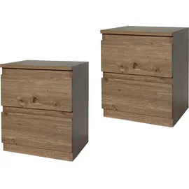 Hti-Living Nachtkommode 2er Set Artisaneiche 2er-Set