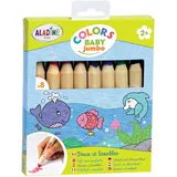 aladine kids Jumbo Malstifte 8 St. Braun