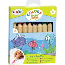 aladine kids Jumbo Malstifte 8 St. Braun