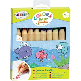 aladine kids Jumbo Malstifte 8 St. Braun