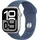 Apple Watch Series 10 GPS 42 mm Aluminiumgehäuse silber Sportarmband denim S/M