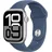 GPS 42 mm Aluminiumgehäuse silber Sportarmband denim S/M