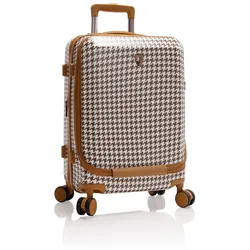 Koffer HEYS "EZ Fashion, in verschiedenen Farben und Größen", Gr. B/H/T: 36cm x 53cm x 23cm 44 l, houndstooth pattern, Polycarbonat, Koffer, Heys x Joachim Llambi Reisegepäck Koffer Volumenerweiterung