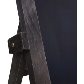 Mendler Werbetafel HWC-E51, Aufsteller Kreidetafel, 66x37x27cm Shabby-Look Vintage ~ grau-braun