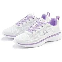 LASCANA Sneaker LASCANA, Damen, Gr. 42, lila (weiß, lila),
