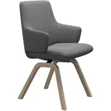 Stressless Stressless® Polsterstuhl »Laurel«, Microfaser DINAMICA, Vollholz, grau (dark grey dinamica walnuss)