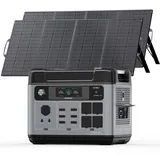 OUKITEL Solargenerator 3200W mit 2x200W Solarpanel, 2048Wh Tragbare Powerstation (6400W Peak), LiFePO4 Batterie, 220V-240V, 1 Std Schnellladung, für OutdoorCamping, Reise, Stromausfälle