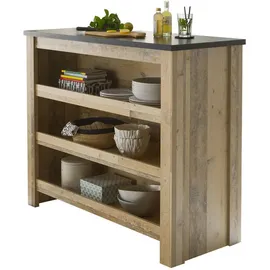 furn.design Barschrank Stove 130 x 106 cm Beige