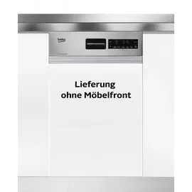 Beko DSS28021X Einbau-Geschirrspüler (teilintegrierbar, 448 mm breit, Edelstahl)