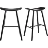 miliboo Barhocker schwarz H65 cm (2er-Set) DEMORY