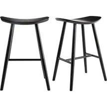 miliboo Barhocker schwarz H65 cm (2er-Set) DEMORY