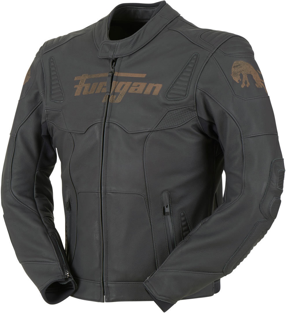 Furygan Fury Sherman Leren jas, zwart, L