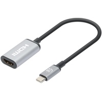 Manhattan USB 3.2 Typ C-Stecker auf HDMI-Buchse, aktiver Konverter,