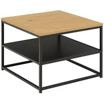 Actona Mid.you Couchtisch Schwarz, Eiche quadratisch 55x42x55 cm
