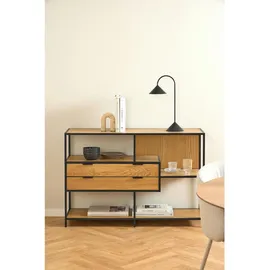 Actona Seaford Bücherregal 114 x 35 x 78 cm Wildeiche