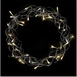 Mojawo LED Hängekranz / Tischdekoration Weihnachten Metall Ø30cm warmweiß