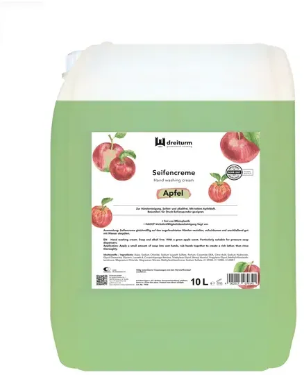 Flüssigseife Dreiturm Apfel 10 L Seifencreme, besonders Hautverträglich