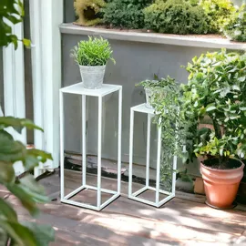 DanDiBo Ambiente Blumenhocker 60 x 30 cm Weiß